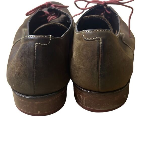 Cole Hahn Men's Brown Nike Air Leather Plain Toe Derby Oxford Shoes Size 11 - Picture 2 of 7